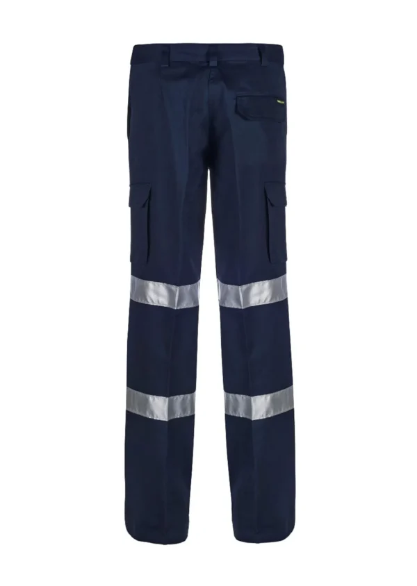 LADIES REFLECTIVE MID WEIGHT CARGO COTTON DRILL TROUSER - Image 3