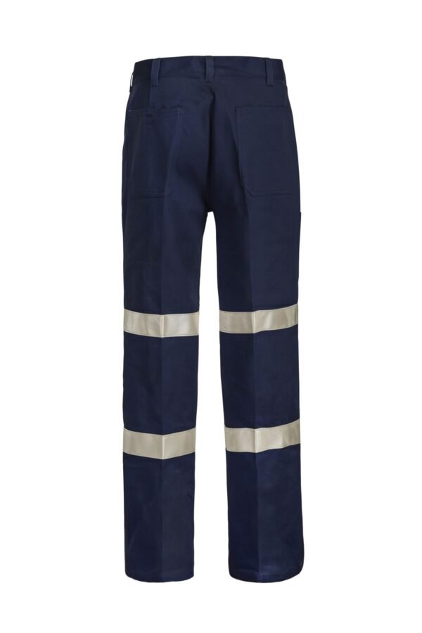 REFLECTIVE SINGLE PLEAT COTTON DRILL INDUSTRIAL LAUNDRY TROUSER - Image 2