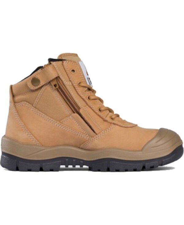 Mongrel 461050 Work Boots. Steel Toe Safety. Zip-Sider, Scuff Cap - Image 3