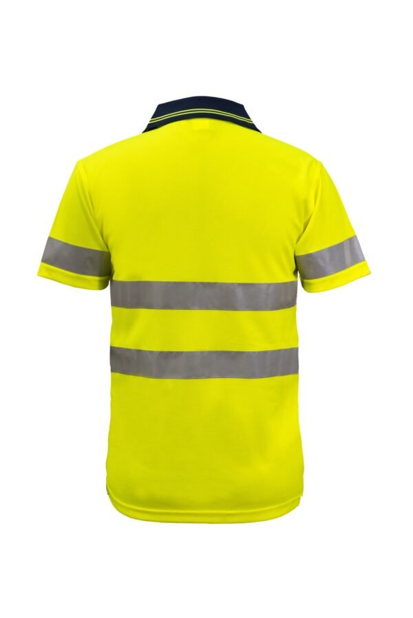 HI VIS SHORT SLEEVE MICROMESH REFLECTIVE POLO WITH POCKET – ZayWorkWear