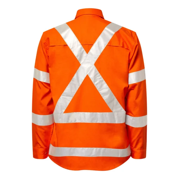 HI VIS NSW REFLECTIVE RAIL RIPSTOP SHIRT - Image 2