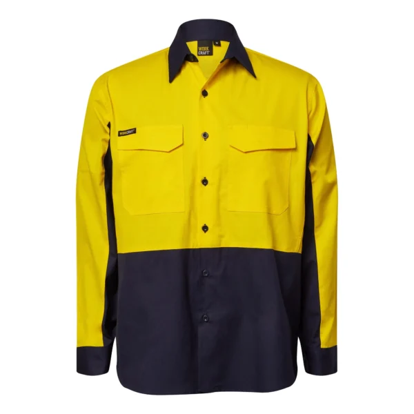 HI VIS LONG SLEEVES VENTED RIPSTOP SHIRT - Image 4