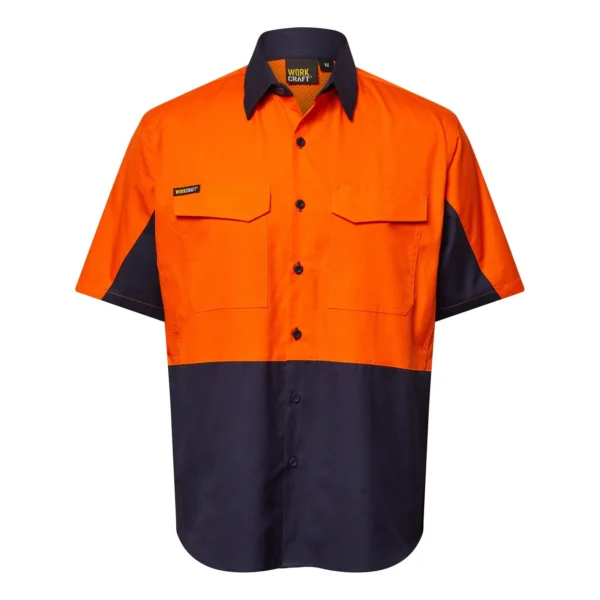 HI VIS SHORT SLEEVE VENTED RIPSTOP SHIRT