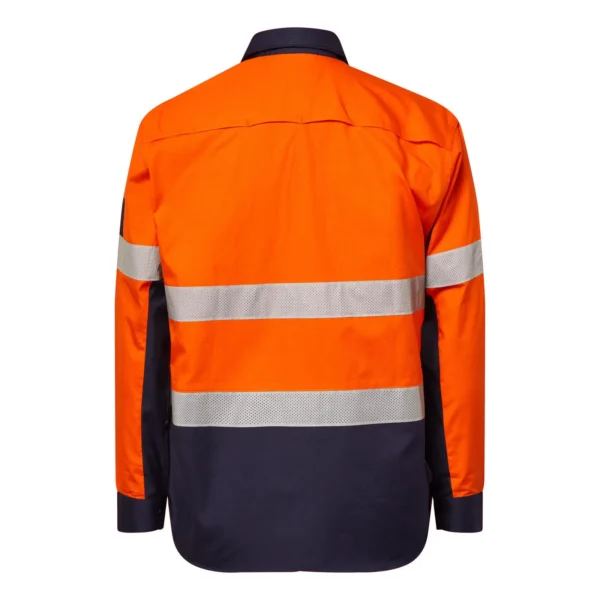 HI VIS LONG SLEEVES VENTED REFLECTIVE RIPSTOP SHIRT - Image 4