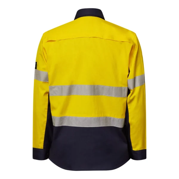 HI VIS LONG SLEEVES VENTED REFLECTIVE RIPSTOP SHIRT - Image 5