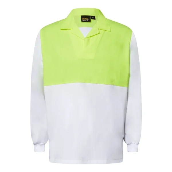 LONG SLEEVE FOOD INDUSTRY JACSHIRT WITH MODESTY INSERT