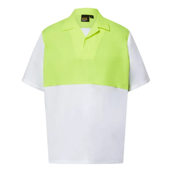 SHORT SLEEVE FOOD INDUSTRY JACSHIRT WITH MODESTY INSERT