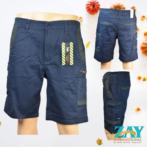 ZAY Workwear Men's Cargo Shorts Cotton Spandex 280GSM Heavy Duty Multi Pocket