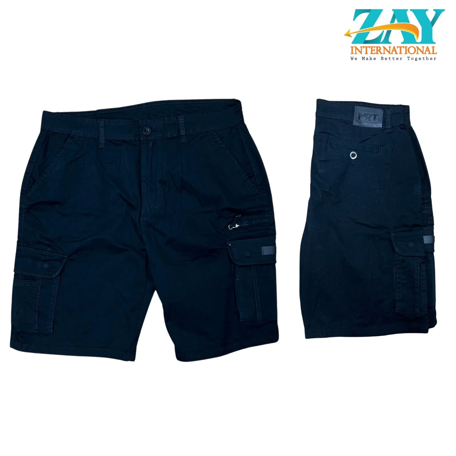 Multi Pocket ZAY Workwear Men's Cargo Shorts Cotton Spandex 280GSM Heavy Duty - Image 6