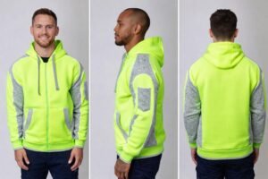 HI VIS FULL ZIP HOODIE