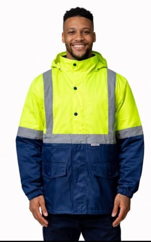 HI VIS JACKET-FLEECE LINING WITH TAPE