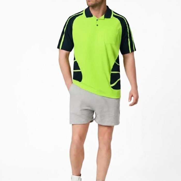 Hi-Vis Safety Shirt Lapel Stripe