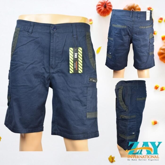 ZAY Workwear Men's Cargo Shorts Cotton Spandex 280GSM Heavy Duty Multi Pocket