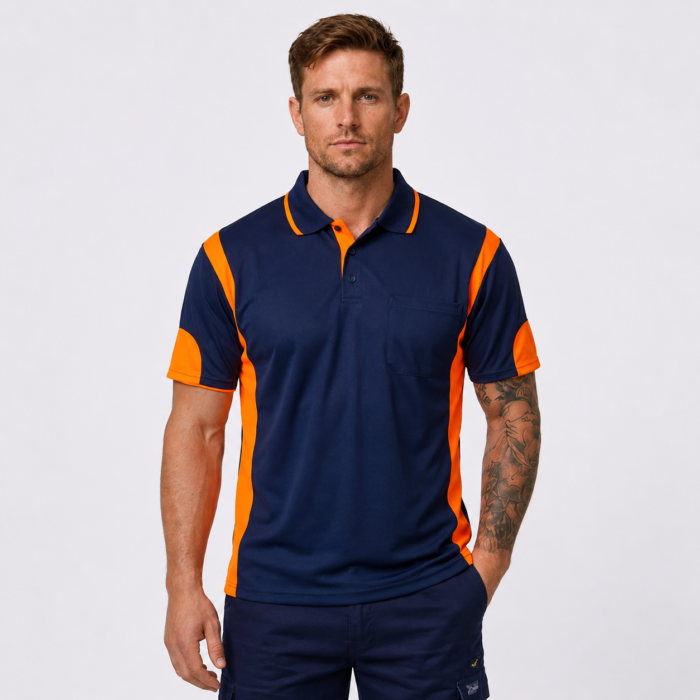 HI VIS WORK S/S POLO