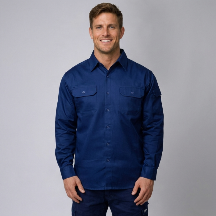 C/DRILL WORK L/S SHIRT