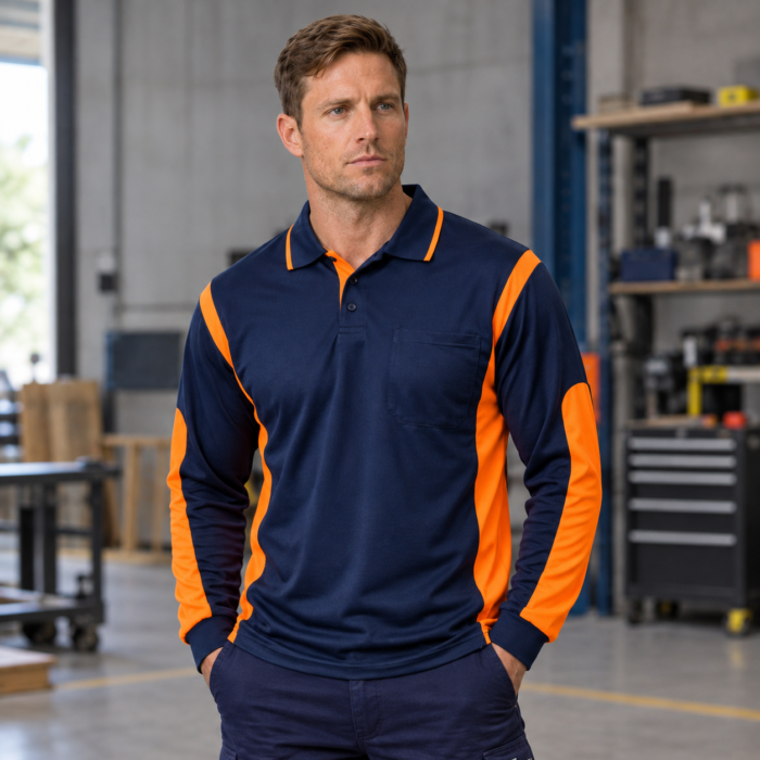 LONG SLEEVE WORK POLO