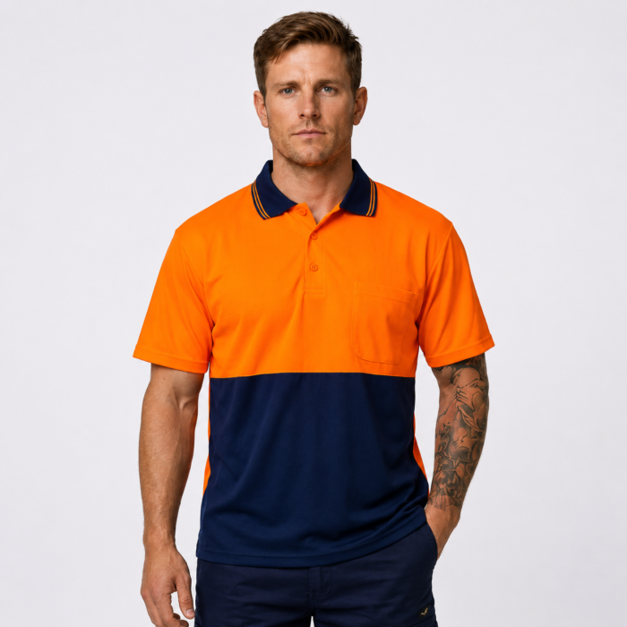 HI VIS TRADITIONAL POLO SHIRT