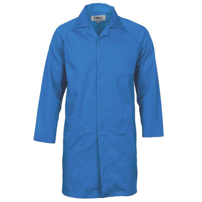 Polyester Cotton Dust Coat - Lightweight Lab Coat Workwear