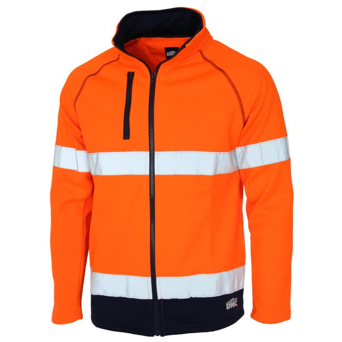 HiVis Softshell Jacket with CSR Reflective Tape - Water Resistant Workwear