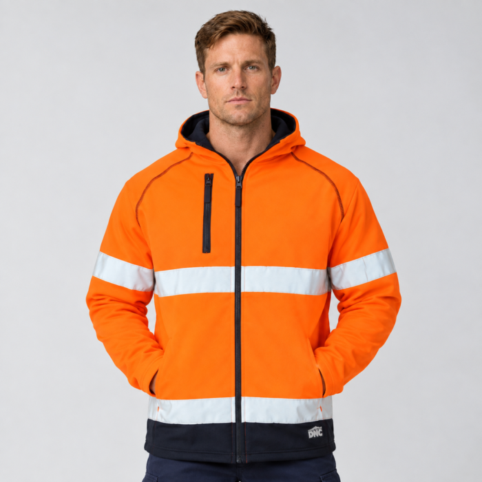 HiVis Softshell Jacket with CSR Reflective Tape - Water Resistant Workwear