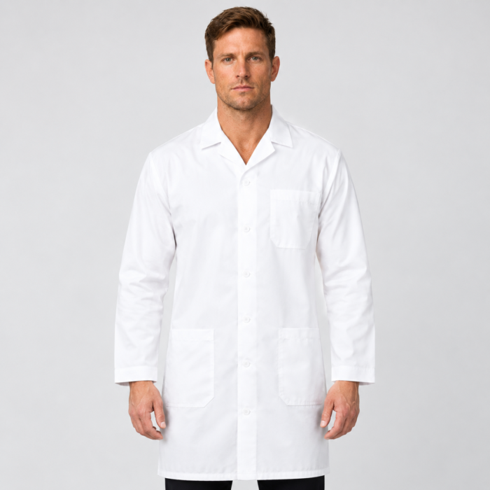 Polyester Cotton Dust Coat - Lightweight Lab Coat Workwear