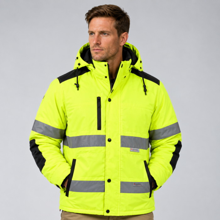 Winter Safety WorkWear ShowerWater Proof Reflective Jacket