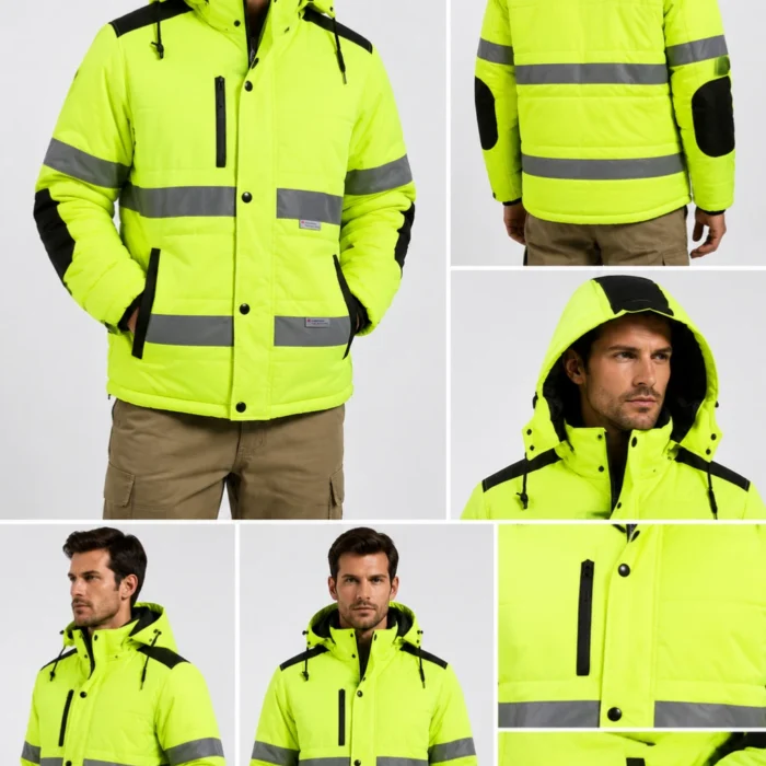Winter Safety WorkWear ShowerWater Proof Reflective Jacket