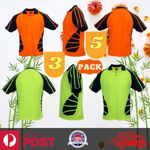 Hi Vis Polo Shirt Spider Style Construction Work Wear Shirt,Polp