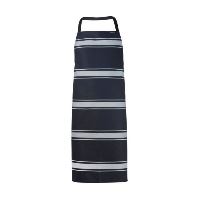 Full Bib Butchers Stripe Apron - Herringbone Tape Ties