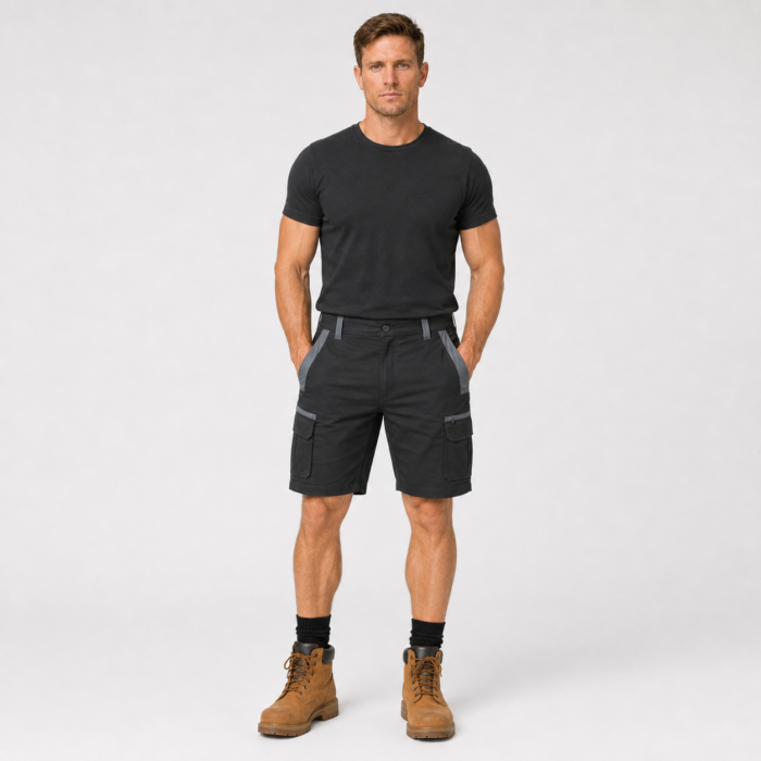MenS WORK CARGO SHORTS Heavy DUTY Cotton Drill MULTI POCKETS, TRADIE