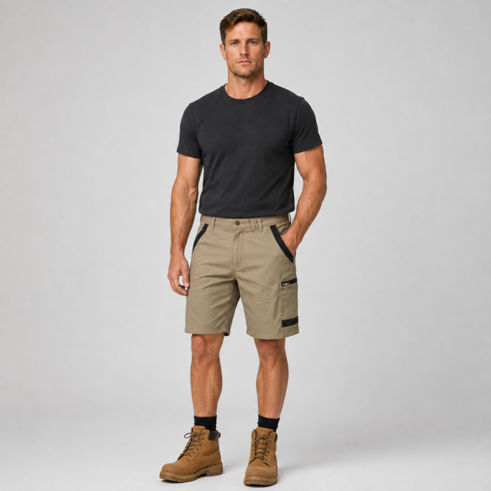Men's Cotton Drill Workwear Cargo Shorts | Work Men's Shorts