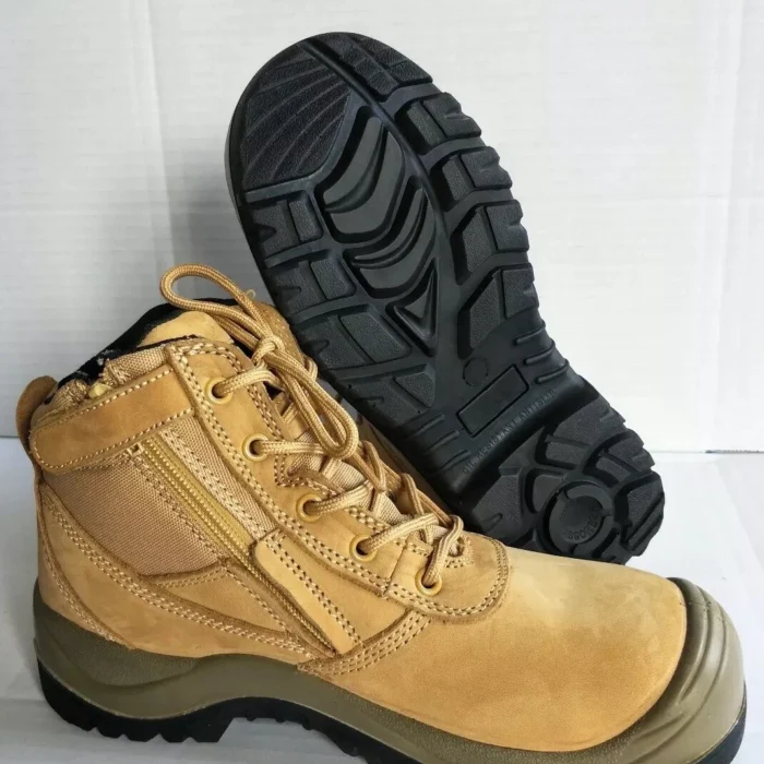 TOUGHMATE ZipperSide Steel Toe Safety Work Boots - Australian Standard