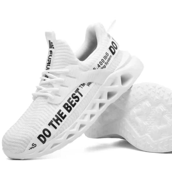 MARATHON Super Light Steel Toe Anti-Penetration Work Shoes - Fancy White