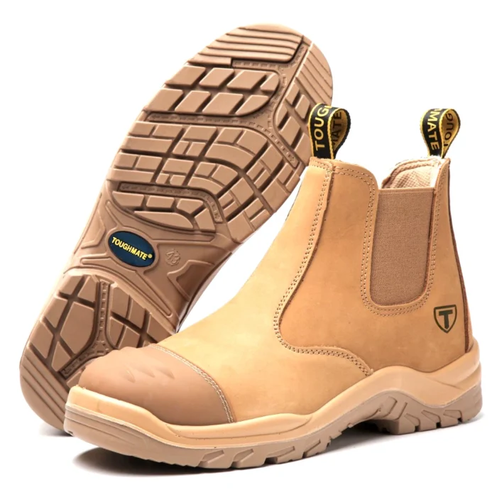 TOUGHMATE BULL DOG Pull-On Steel Toe Safety Boots - OZ Standard
