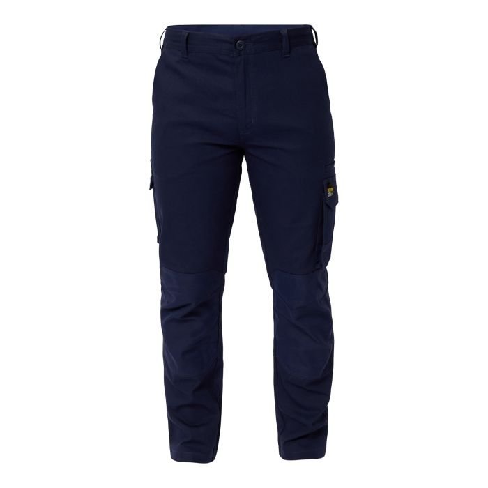 Stretch Cotton Cargo Pants - UPF50+ Multi-Pocket Work Trousers