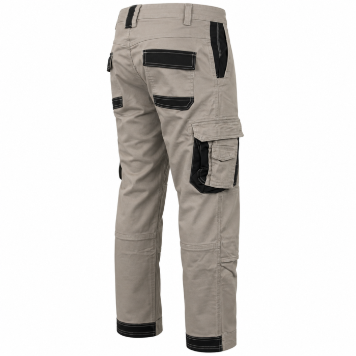 Men's Elastic Waist Heavy-Duty Work Cargo Pants